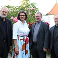 V. l.: Bischofsvikar Wilhelm Vieböck, Dr.in Christine Haiden (Präsidentin OÖ. Presseclub und Chefredakteurin „Welt der Frauen“), Bischof Dr. Manfred Scheuer und Generalvikar DDr. Severin Lederhilger.